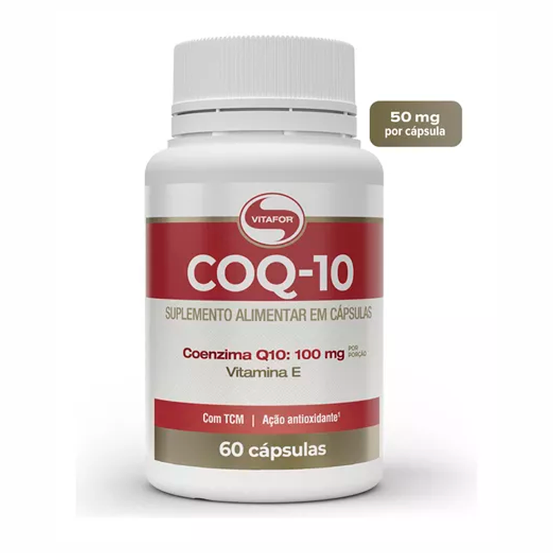 Coenzima Q10 COQ-10 100mg por Porção 60 cápsulas - Vitafor