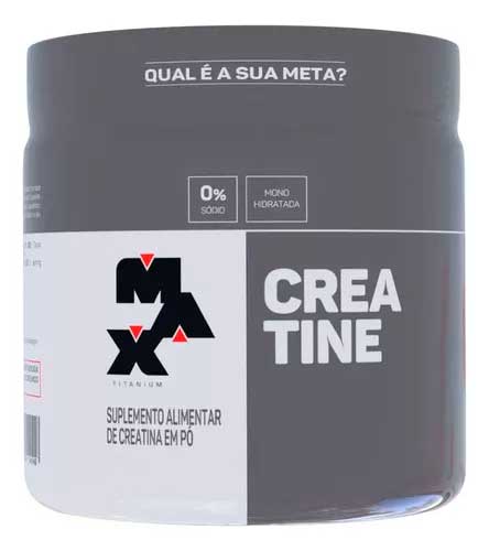 Suplemento Monohidratada em Pó Max Titanium Pote 300g sem Sabor