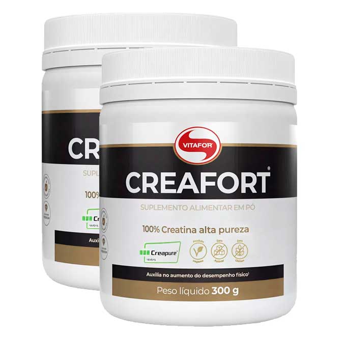 Creatina Creafort Creapure Vitafor 300g - Sem sabor