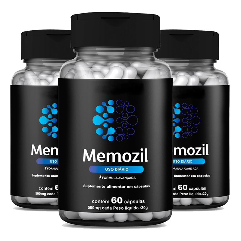 Memozil Original 60 Cápsulas - Memória e Concentração