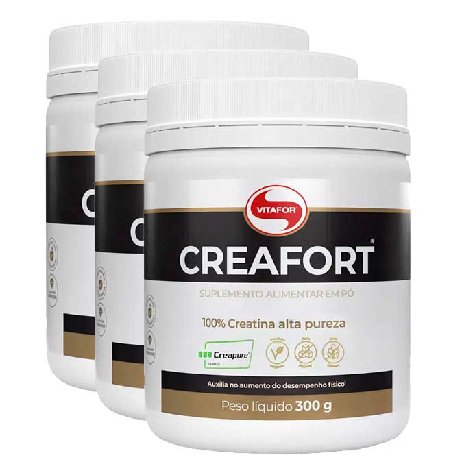 Creatina Creafort Creapure Vitafor 300g - Sem sabor