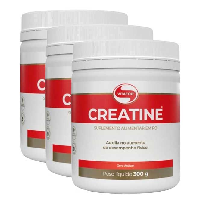 Creatine 300g Vitafor - Creatina monohidratada de alta qualidade - sem sabor