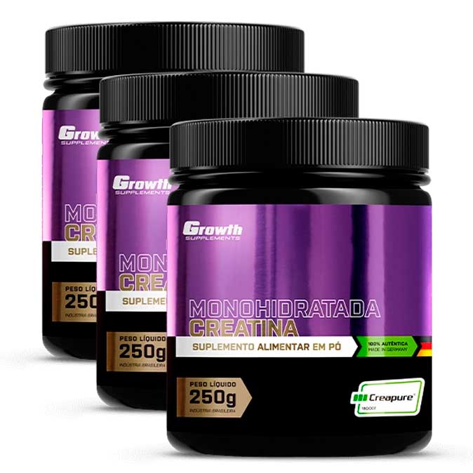 Creatina Growth Supplements 250g - Creapure sem sabor