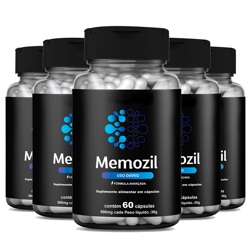 Memozil Original 60 Cápsulas - Memória e Concentração