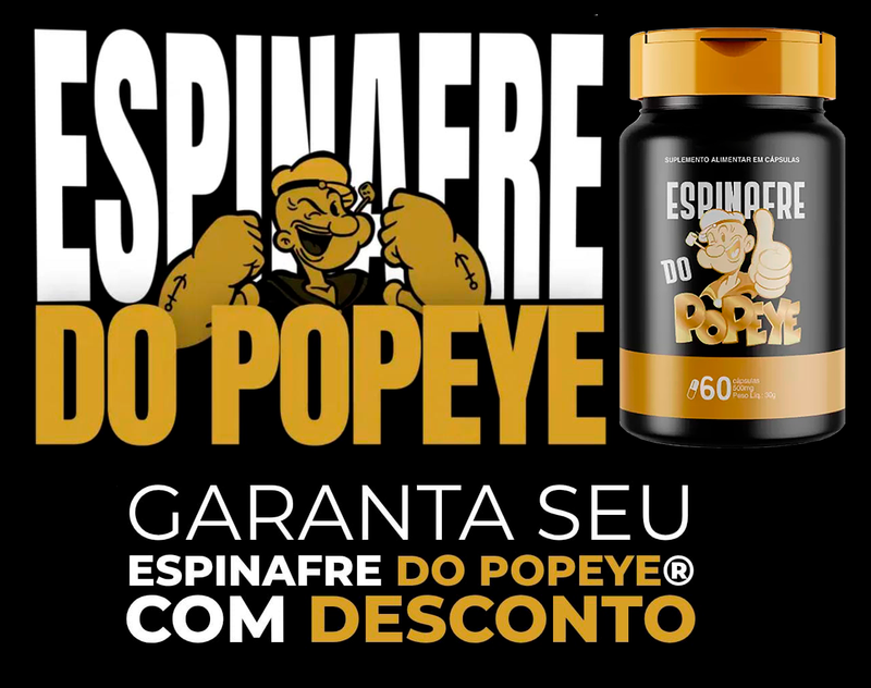 Espinafre do Popeye Original - Leia a descrição para mais informações