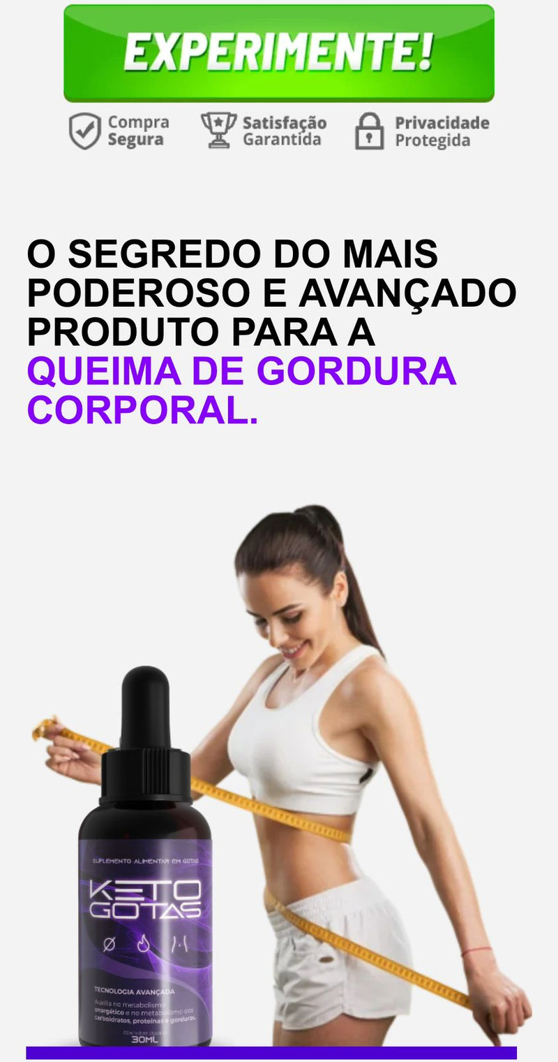 Keto Gotas Original 30ml - Leia a descrição para mais informações.